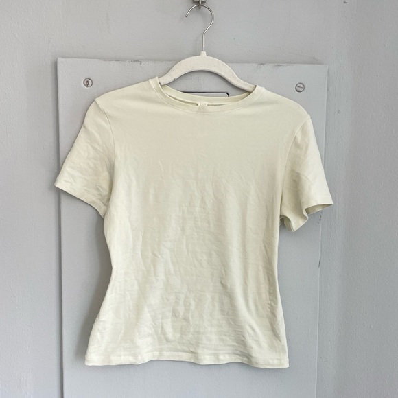 SKIMS Bone Cotton TShirt M - Picture 3 of 4